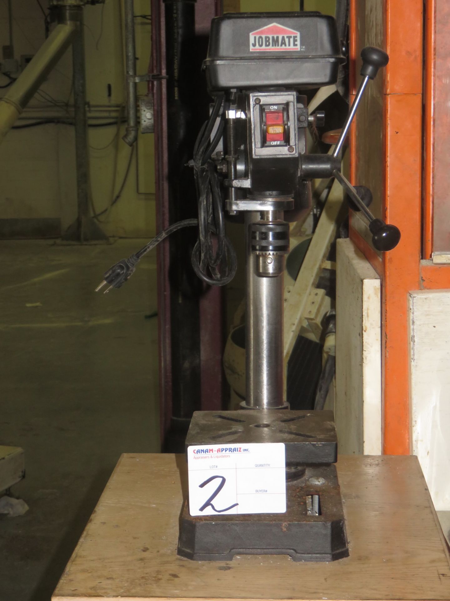 JOBMATE 55-5901-6 5-SPEED TABLE TOP DRILL PRESS