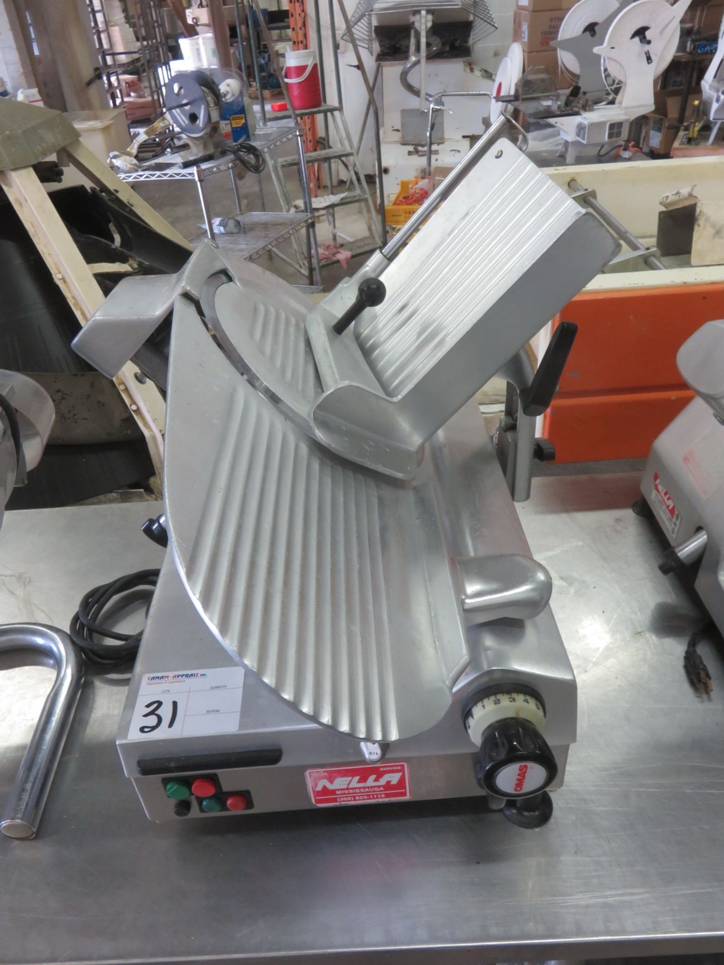 OMAS CX-MATIC 330/N AUTOMATIC GRAVITY SLICER, S/N 817 (110V) (MISSING 1 RUBBER FOOT) - Image 2 of 3