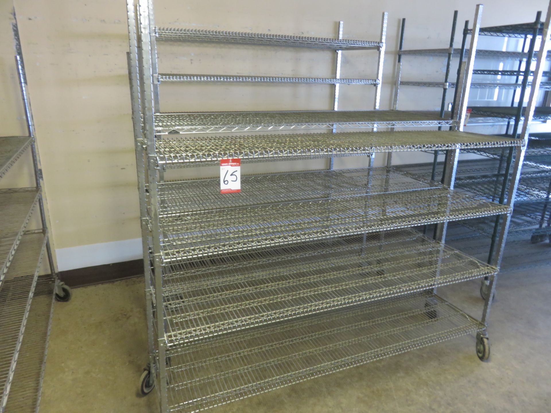 UNITS - CHROME SQUARE TUBE ASSORTED WIRE MESH RACKS