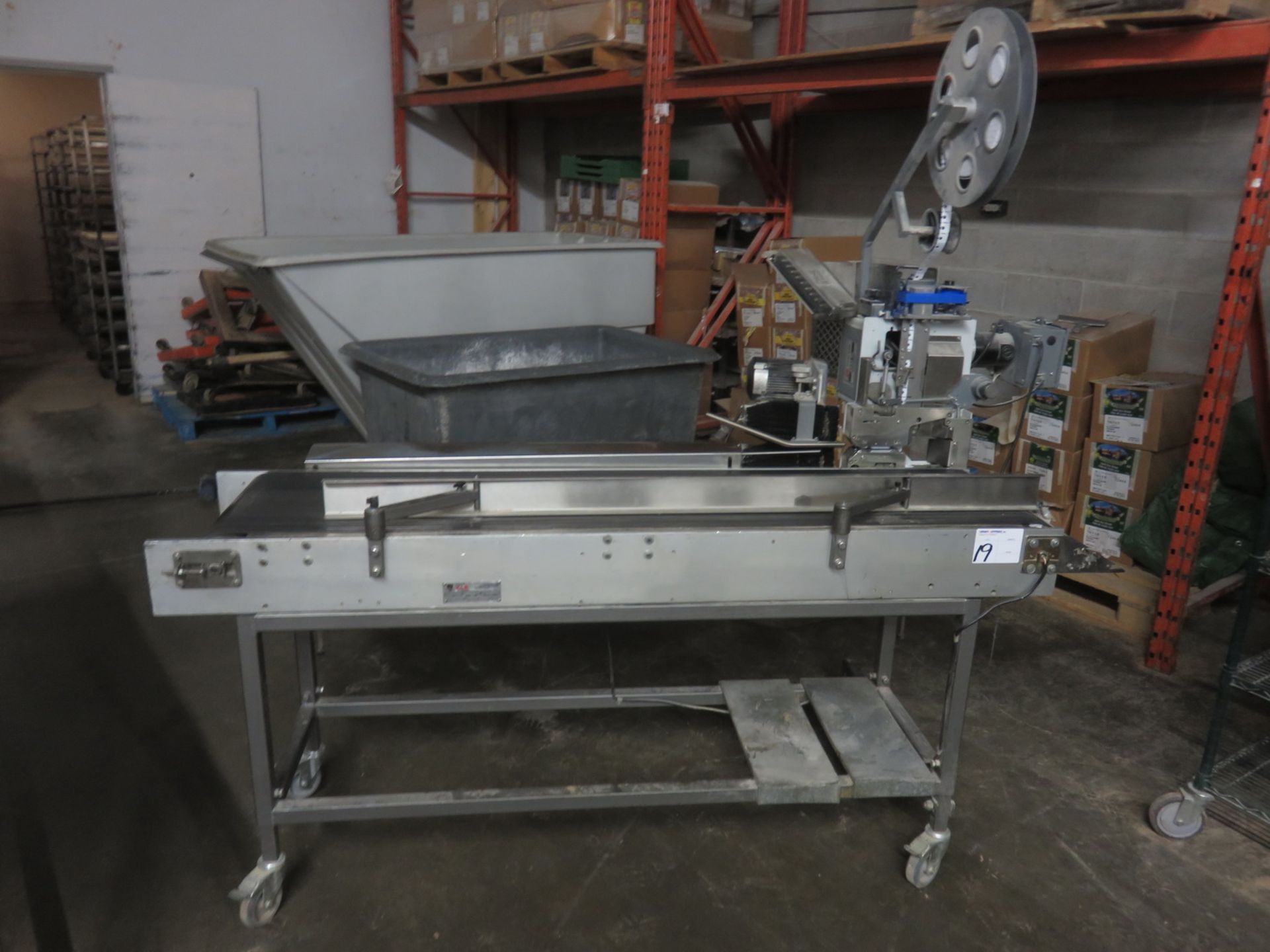 LOT - 2014 KWIK LOK TYPE 865A (AJNRPL) AUTOMATED BAG CLOSER, S/N 100817-2014 C/W KLR 930 PRINTER,