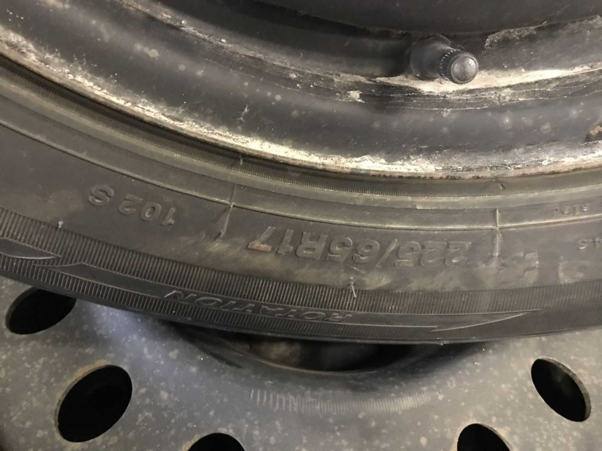 ICE BLAZER - 225/65R17 - 5 BOLT WINTER TIRES W/STEEL RIM x 4 - Image 3 of 3