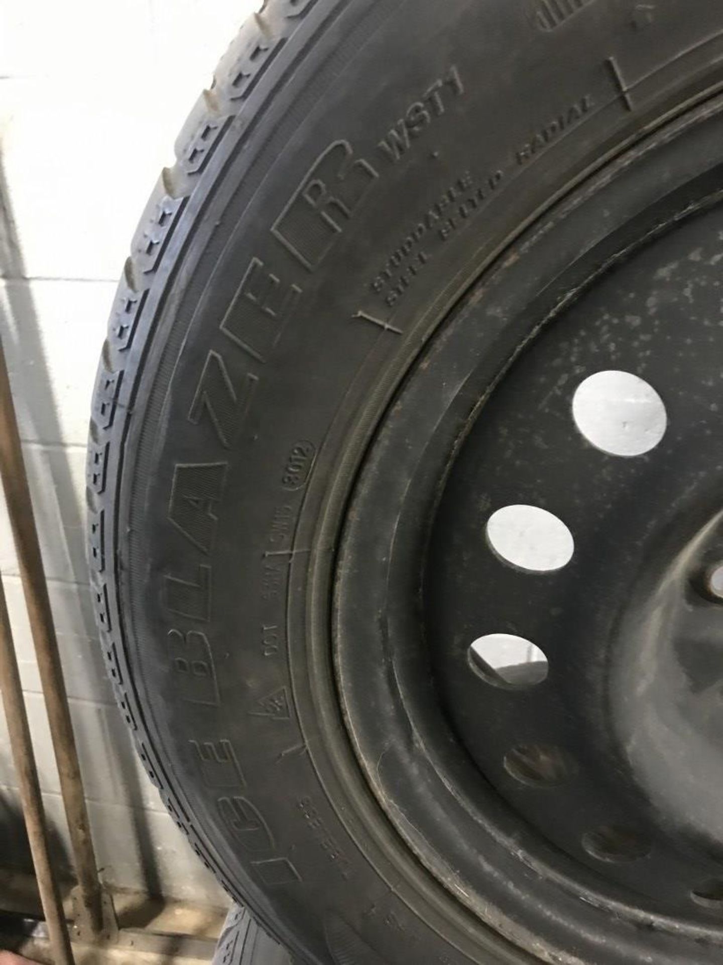 ICE BLAZER - 225/65R17 - 5 BOLT WINTER TIRES W/STEEL RIM x 4 - Image 2 of 3