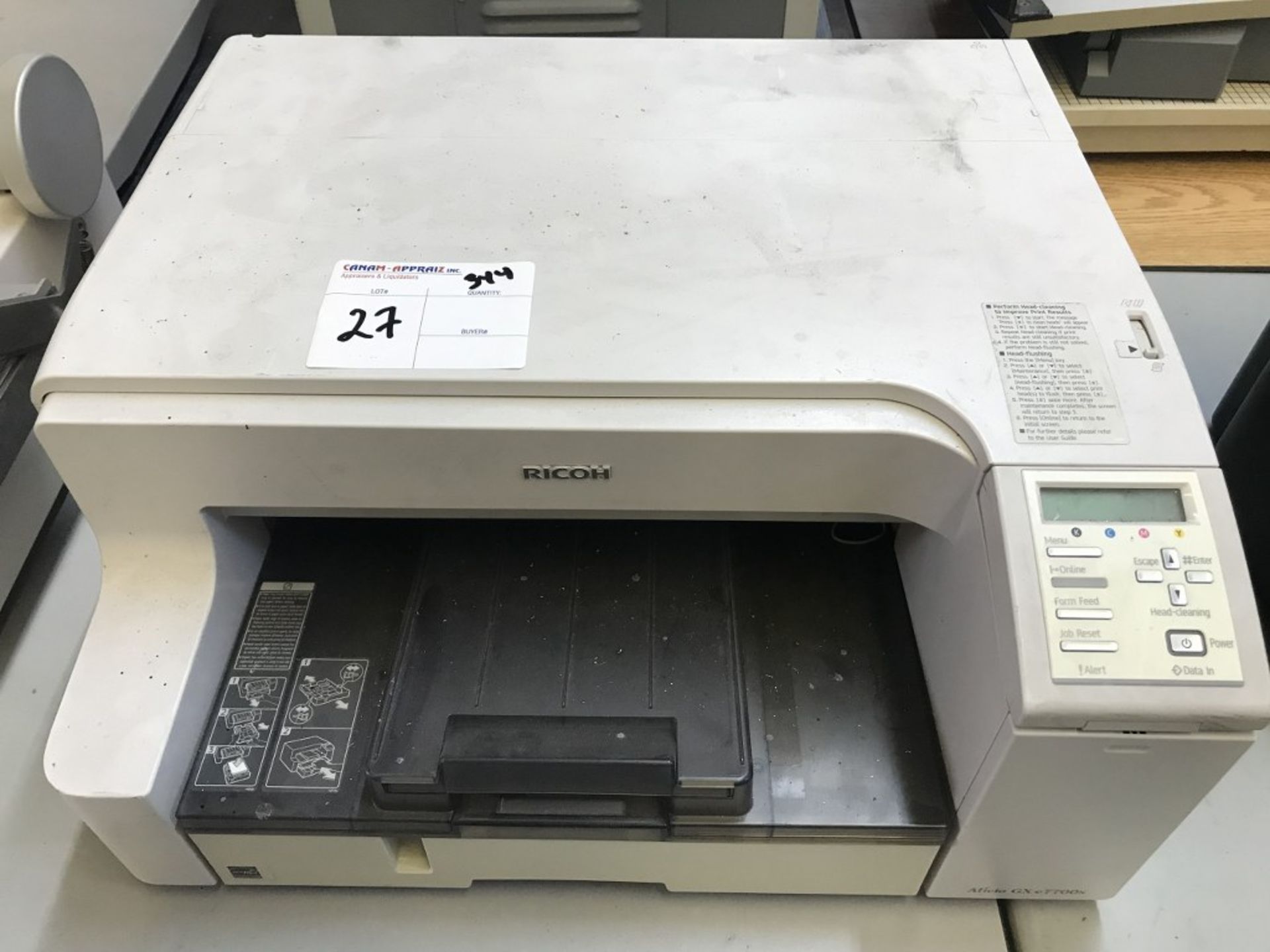 RICOH AFICIO GXE E7700N DYE-SUBLIMATION PRINTER