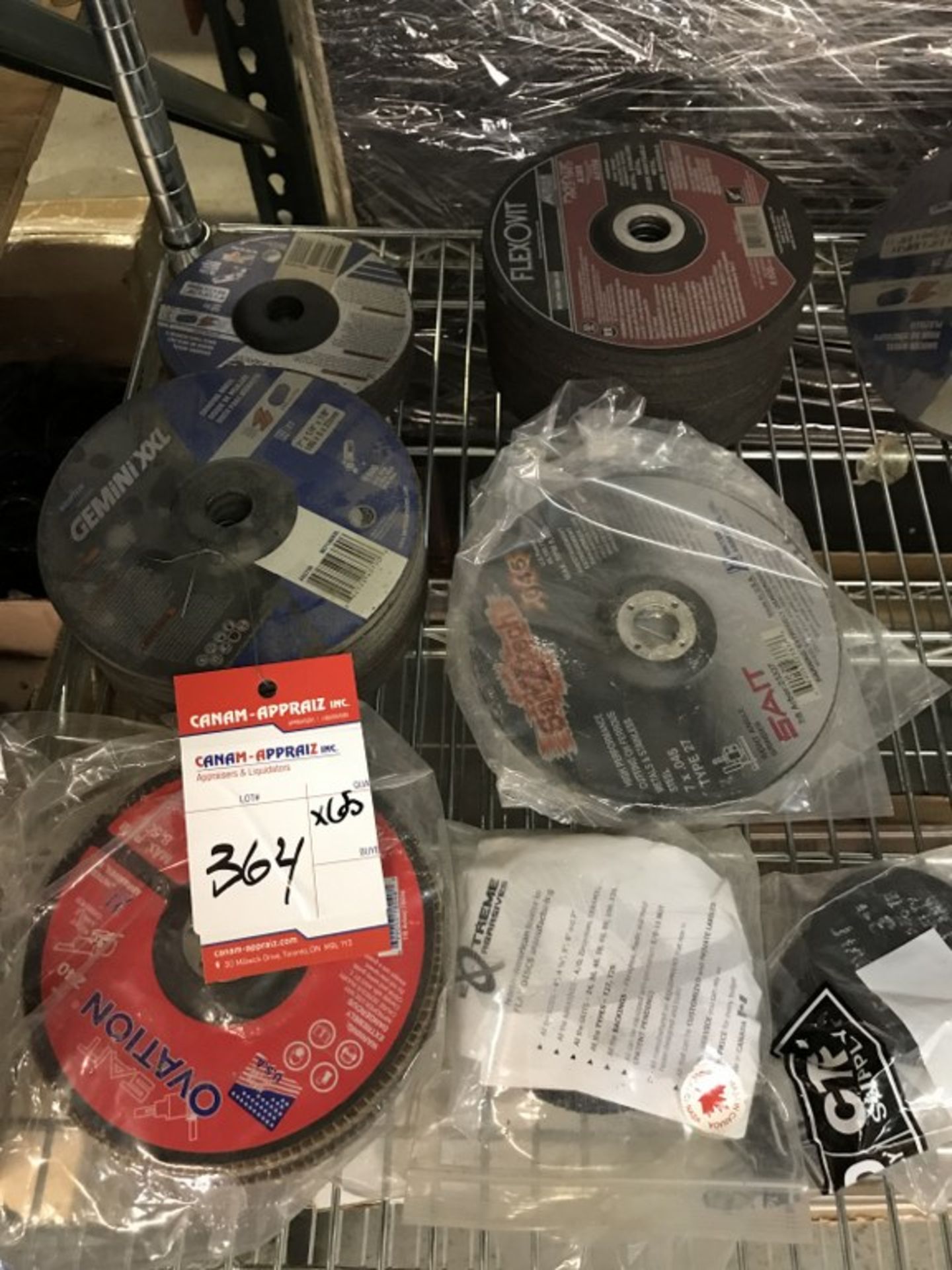 LOT OF NEW GRINDING DISCS (X65)