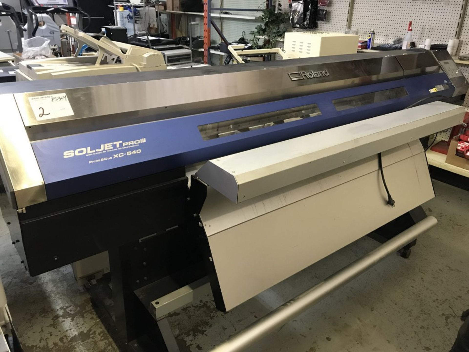 ROLAND SOLJET PRO III SIGN MAKER PRINT & CUT - MODEL # XC-540 - S/N: ZV21357