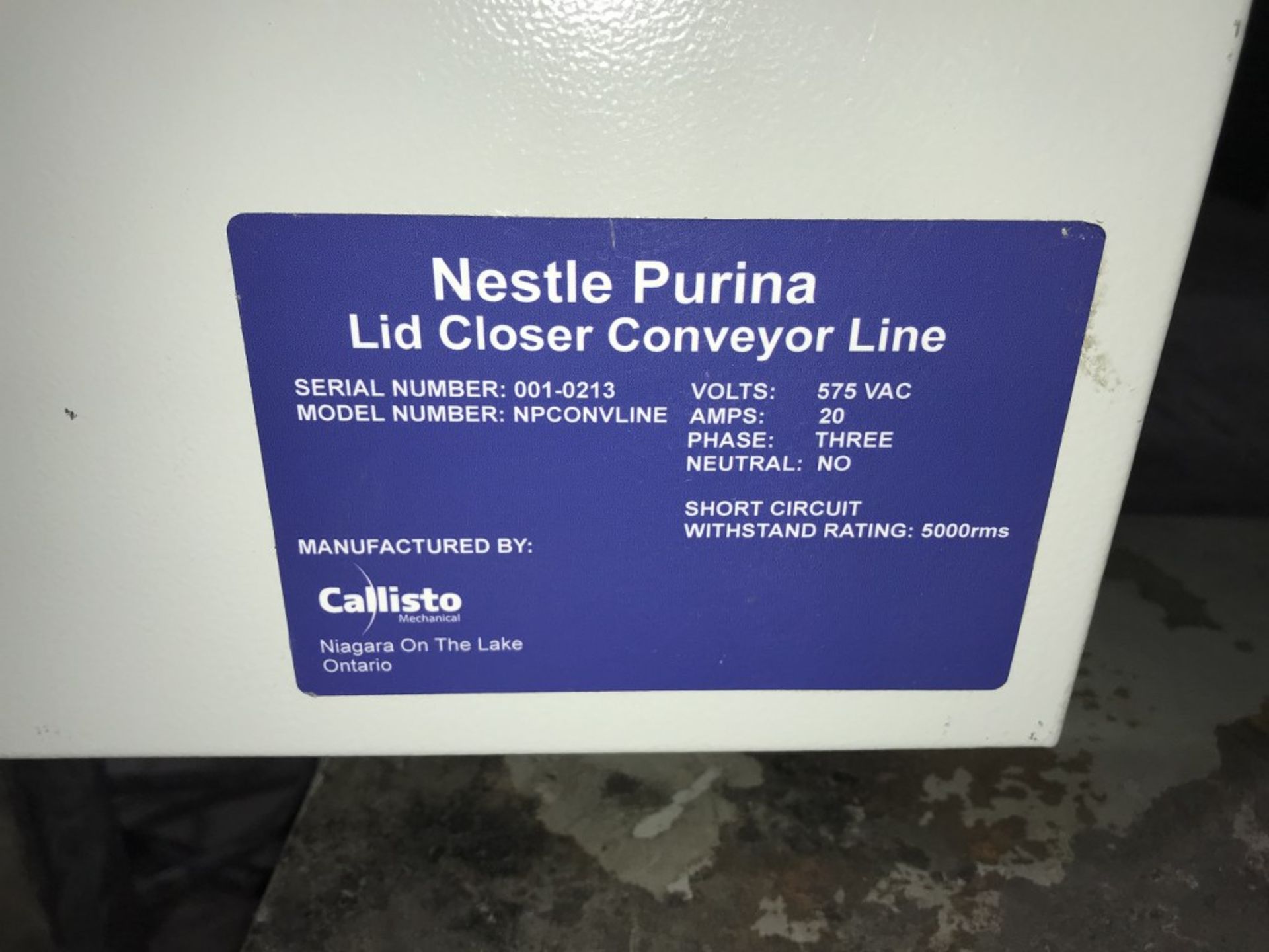 MIXED LOT - 1 X NESTLE PURINA CONVEYOR LINE CONTROL PANEL; 1 X 220V TRANSFORMER - Image 2 of 2