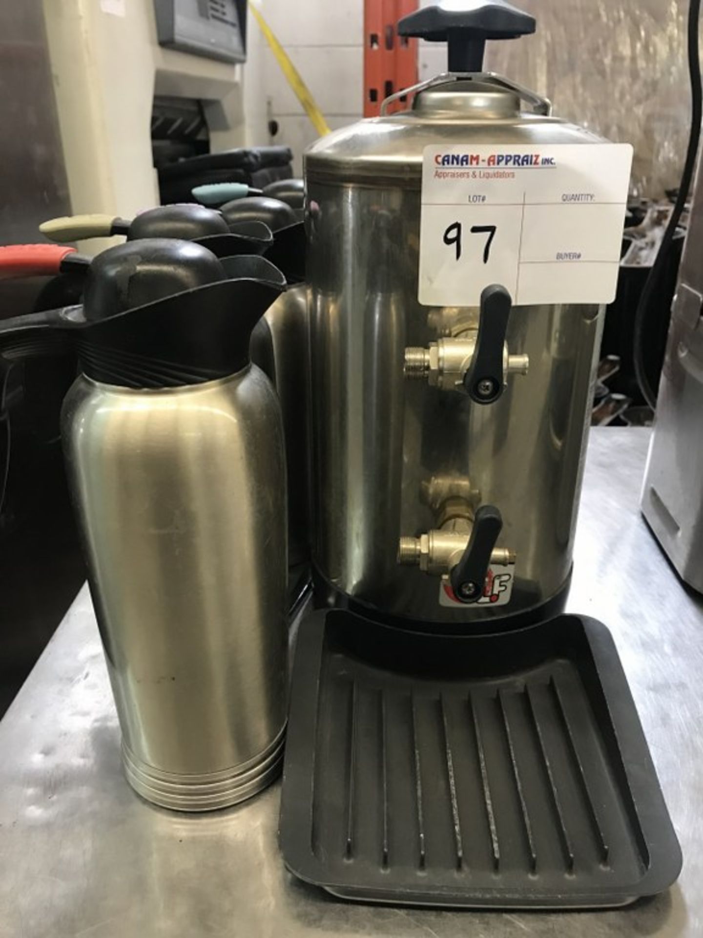 PRESSURIZED HOT WATER TANK & COFFEE DISPENSERS - Image 3 of 3