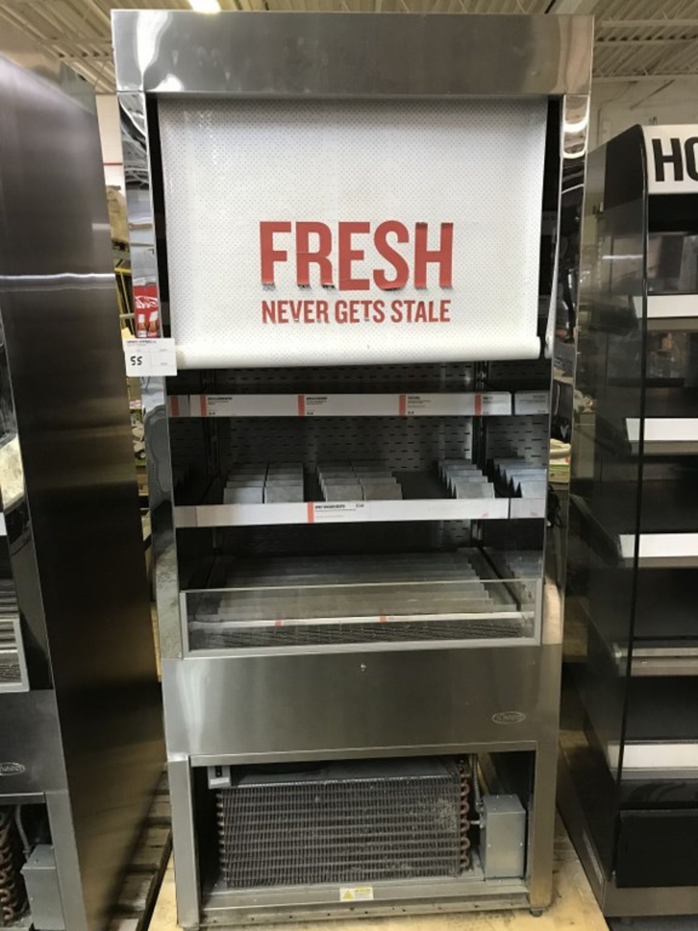 QBD - SELF SERVE REFRIGERATED MERCHANDISER. MODEL # WC 3681 SS