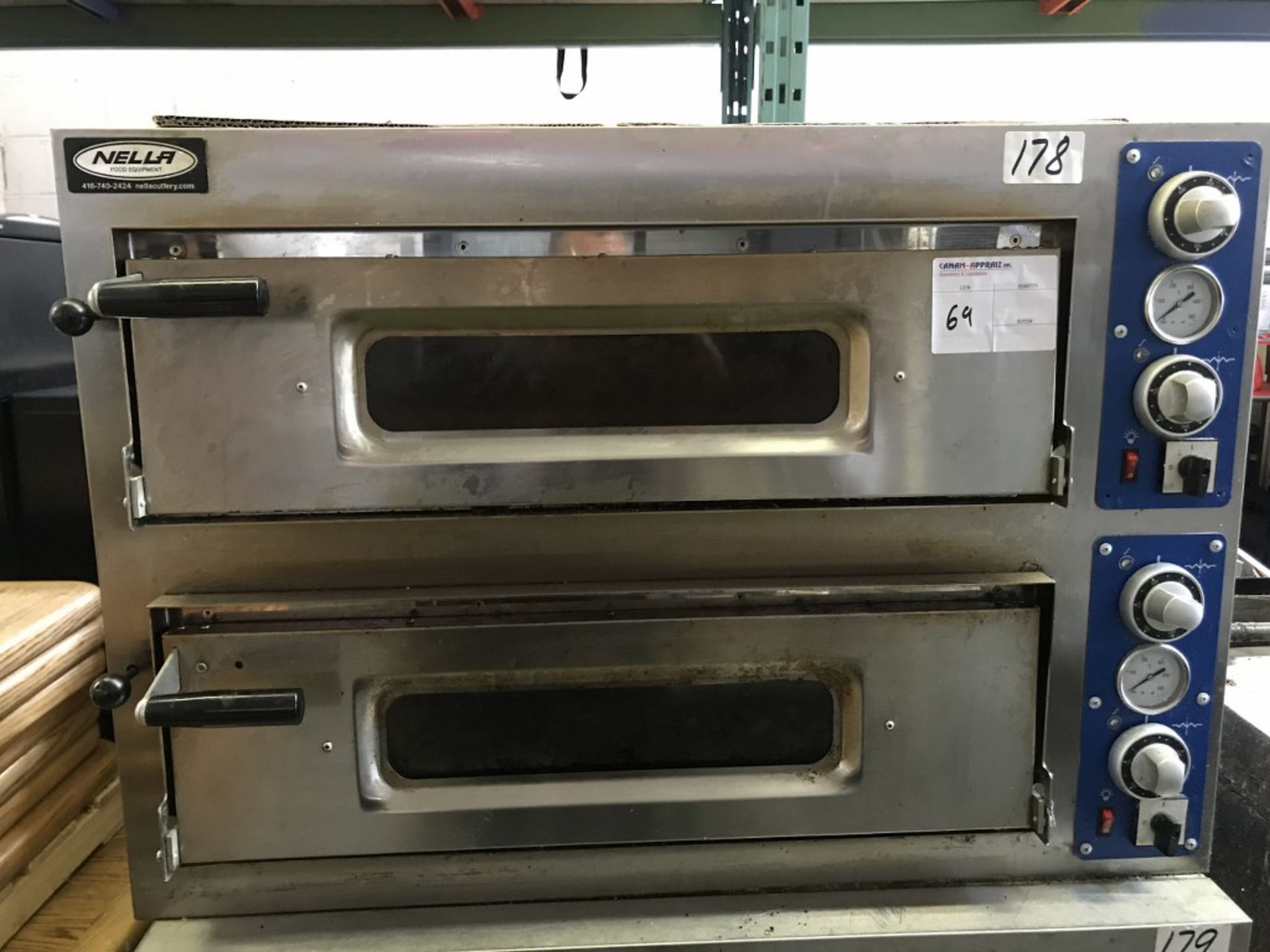 OMCAN - MAX 8 DOUBLE CHAMBER PIZZA OVEN.