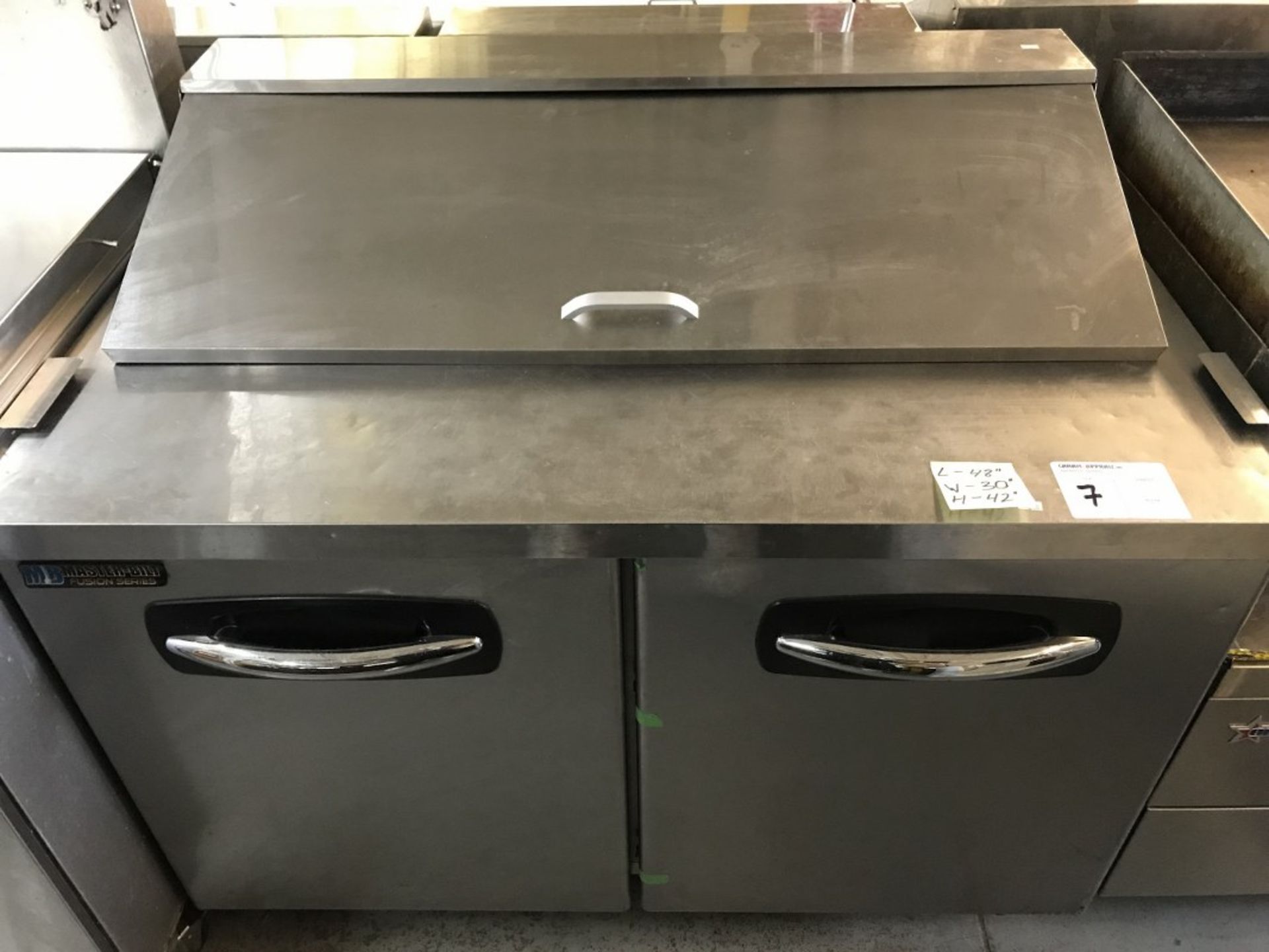 MASTER-BILT FUSION SERIES - MODEL: SP48-12 - 2-DOOR, 48" SALAD/SANDWICH PREP TABLE