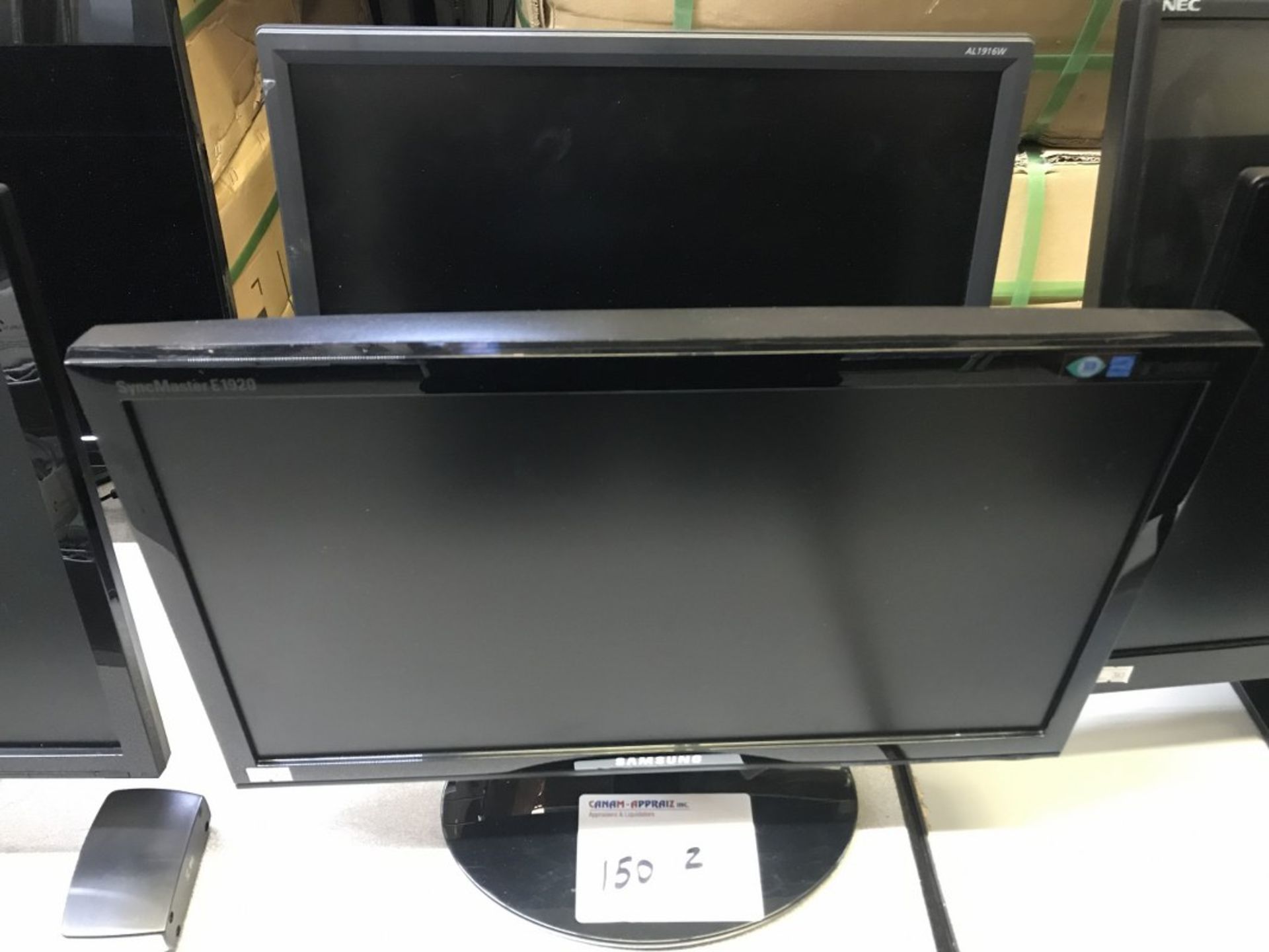 LOT OF MONITORS: SAMSUNG MODEL: E1920X; ACER MODEL: AL 1916B W08