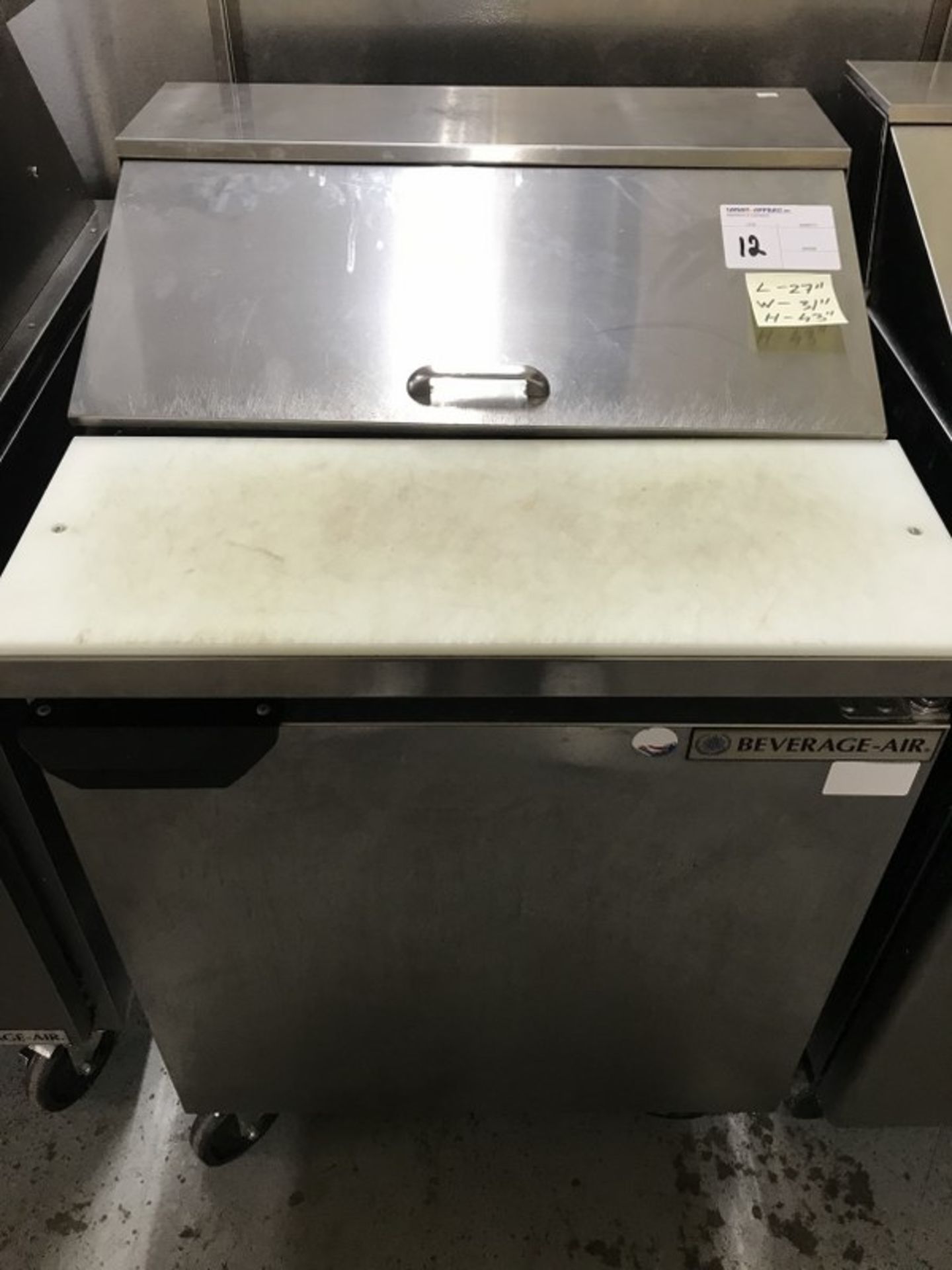 BEVERAGE-AIR - MODEL: SPE27 - 27" 1-REFRIGERATED SANDWICH PREP TABLE