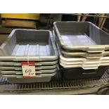 LOT OF BUSSING TRAYS - 11PCS