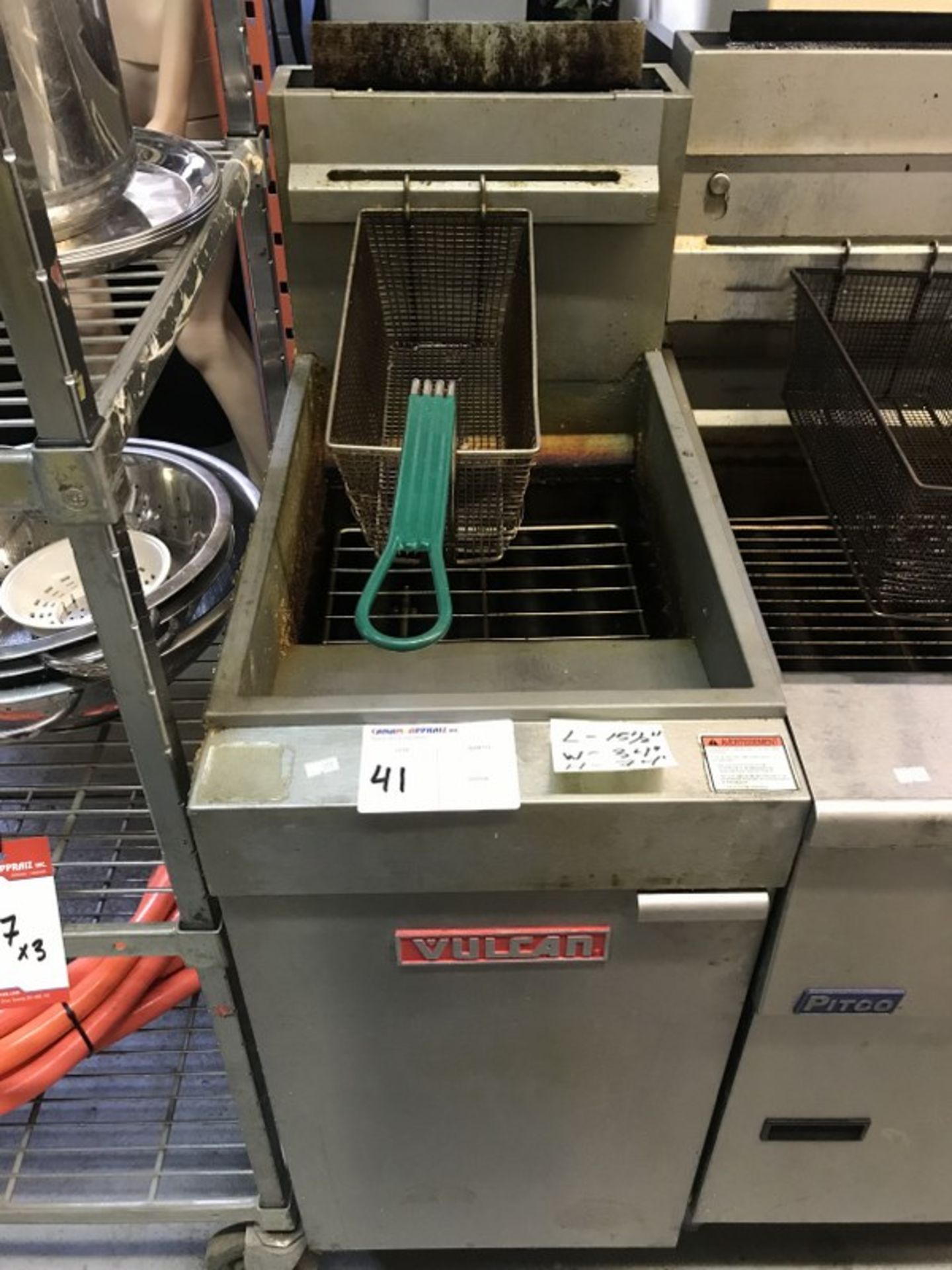 VULCAN - MODEL: LG400-1C NATURAL GAS FLOOR FRYER