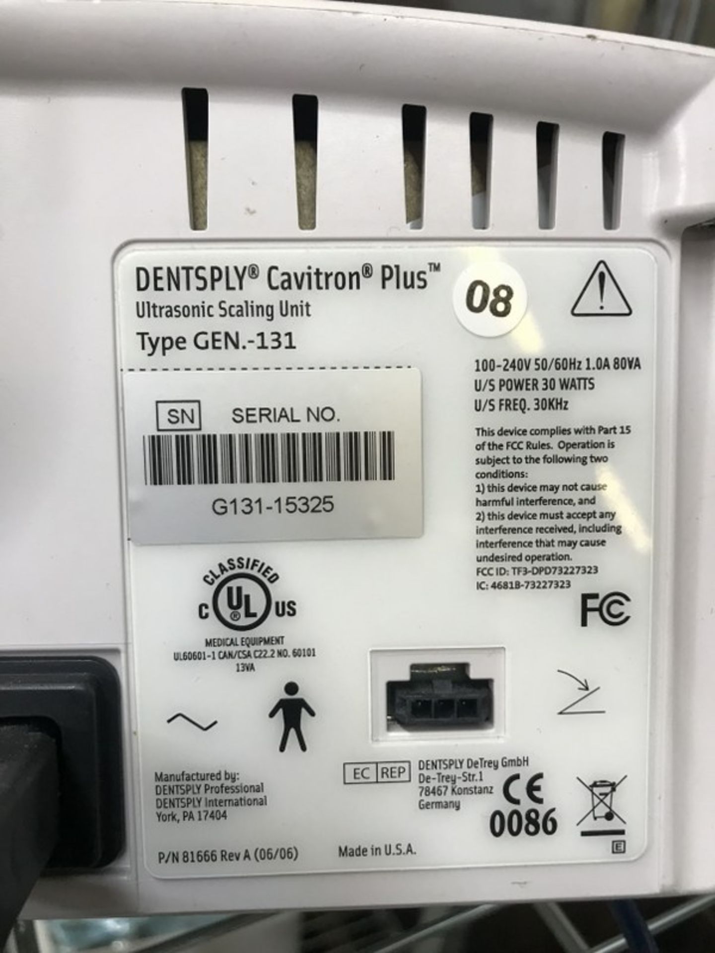 DENTSPLY CAVITRON PLUS - ULTRASONIC SCALING UNIT - Image 2 of 2