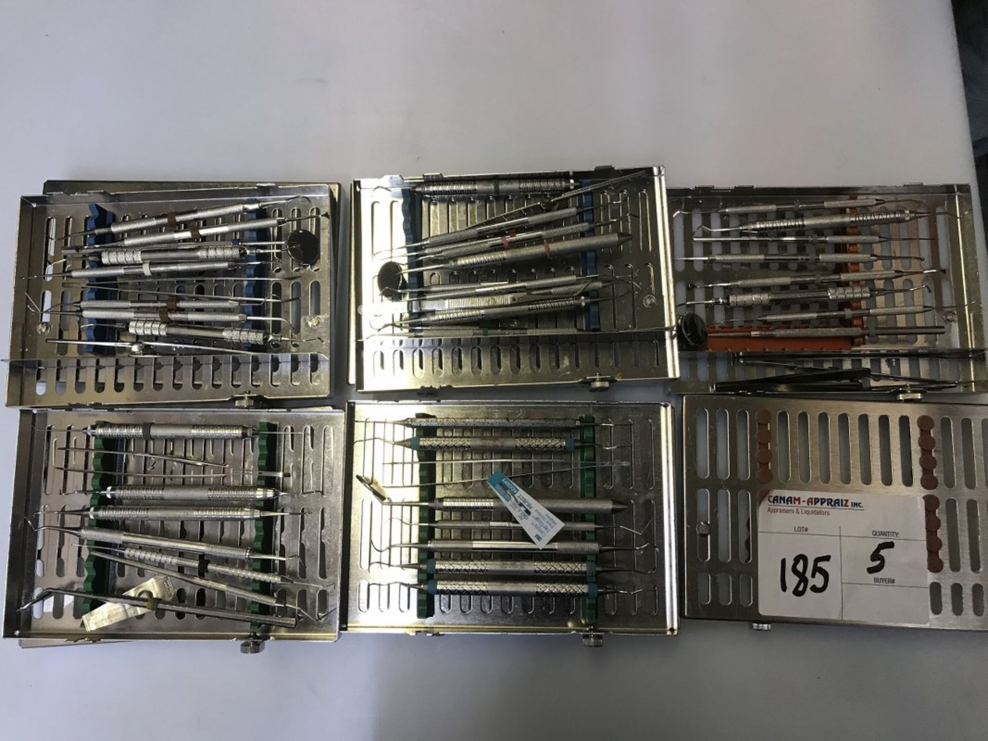 IMS - SIGNATURE SERIES DENTAL TOOL CASSETTE W/CONTENTS - 5PCS - Image 2 of 2