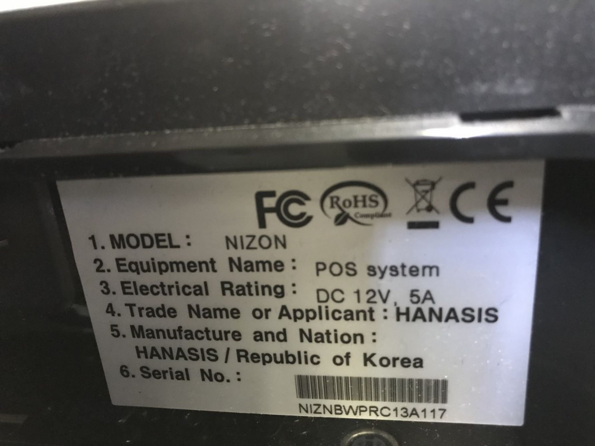 NIZON - POS SYSTEM WITH CASH DRAWER - Image 3 of 3