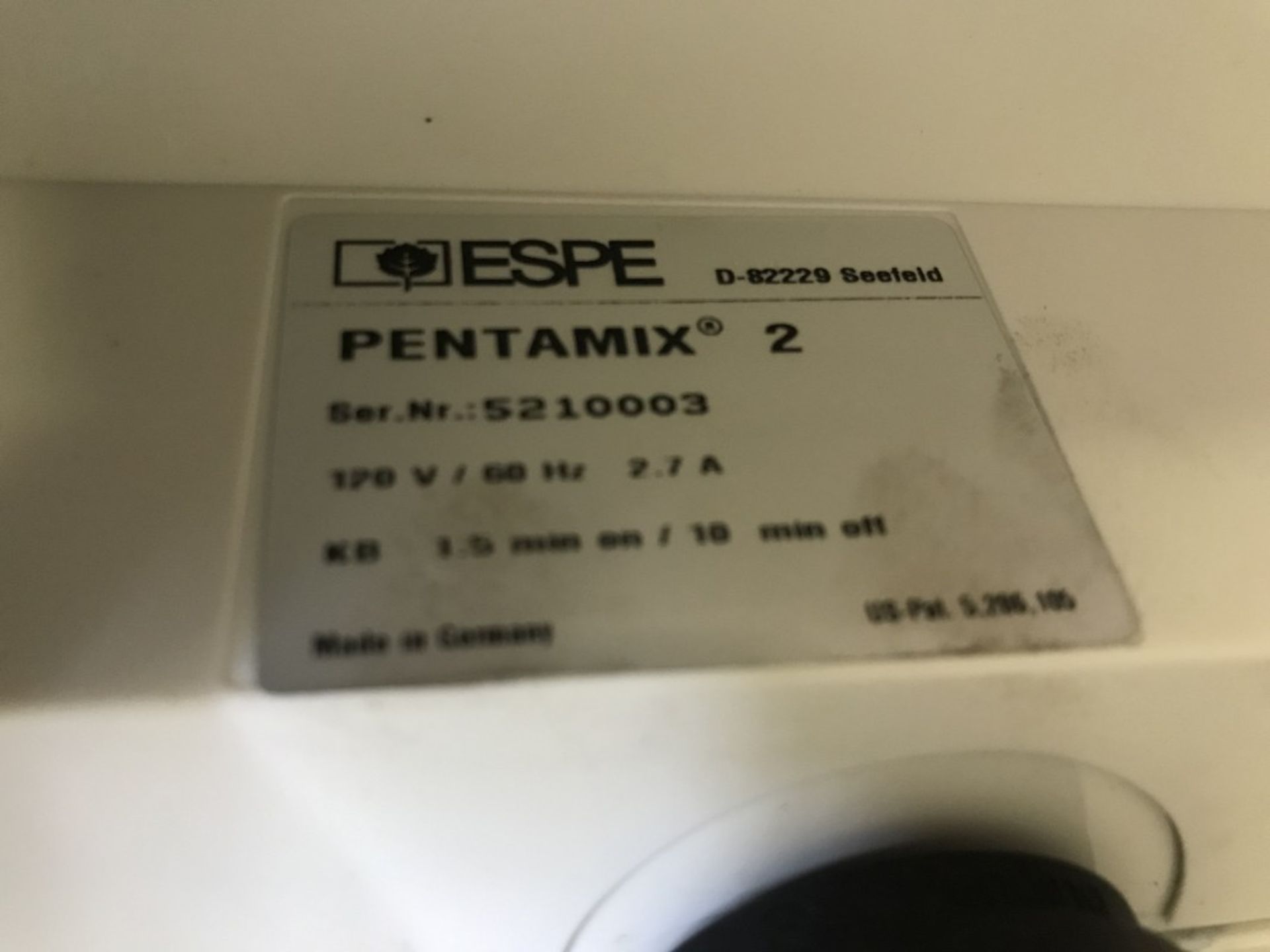 ESPE PENTAMIX 2 -- AUTOMATIC MIXING UNIT - Image 2 of 2