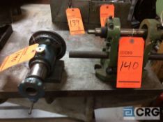 Lot of two assorted machining accessories, including one collet spindex and one adjustable tail