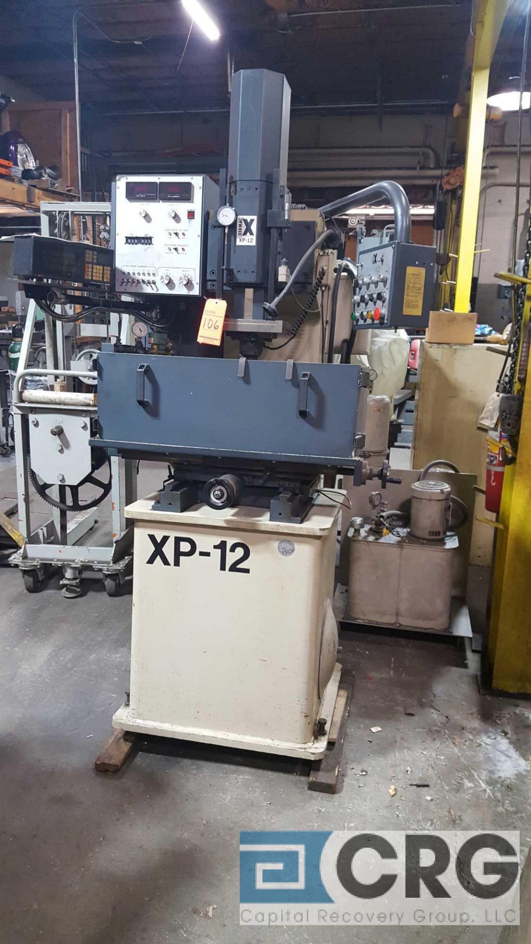 Xermac XP-12 EDM sinker machine, with 30 amp power sup, model XP-12, no SA20NA, serial no 1900735, - Image 2 of 6