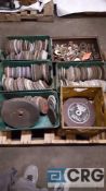 1 lot of assorted grinding wheels and accessories Etc, contents of the pallet