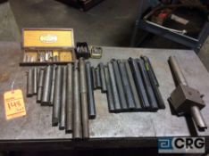 lot of assorted boring bars and cutting tools etc.