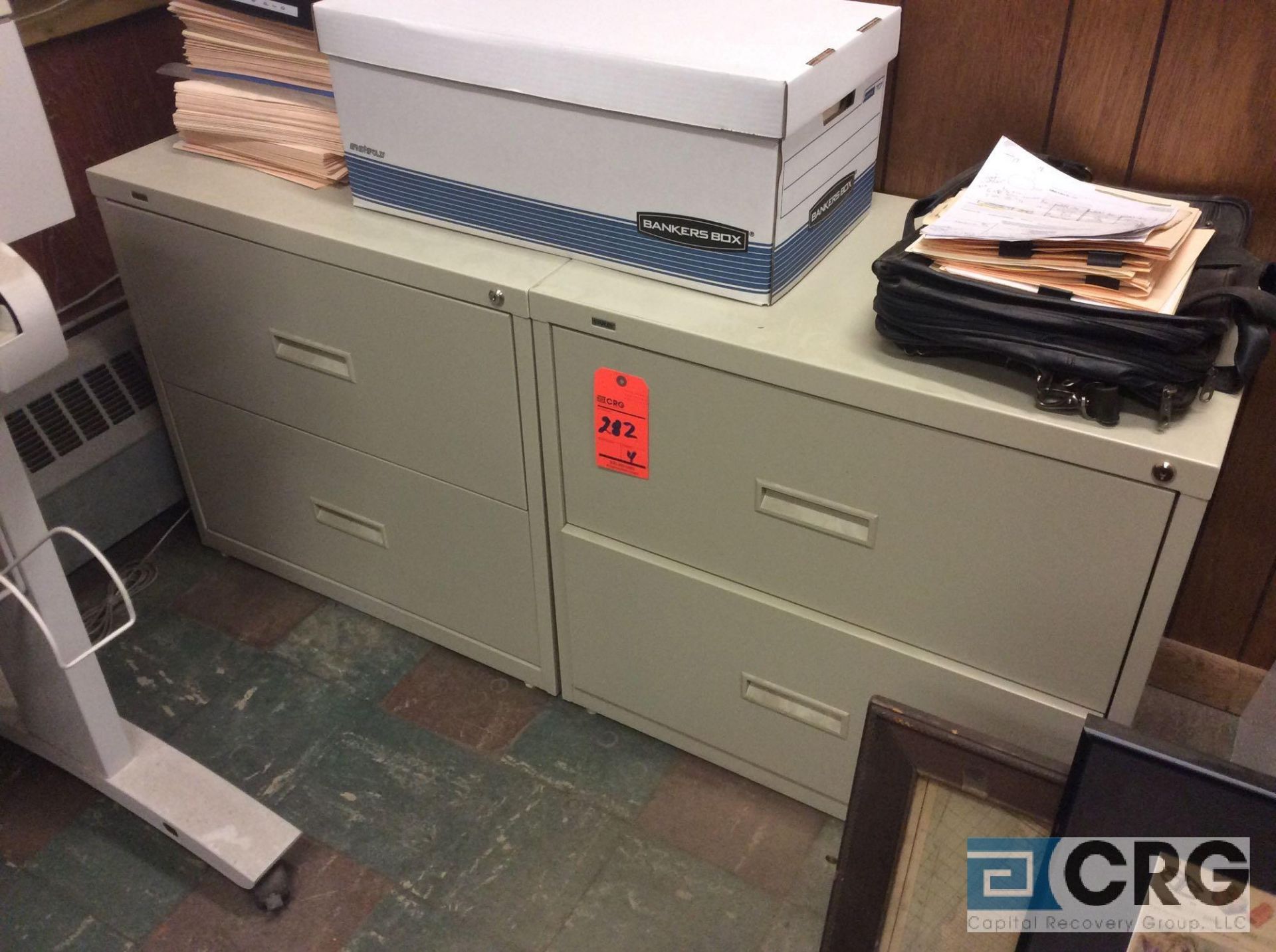 Lot of (4) 2 door lateral file cabinets - Image 2 of 2