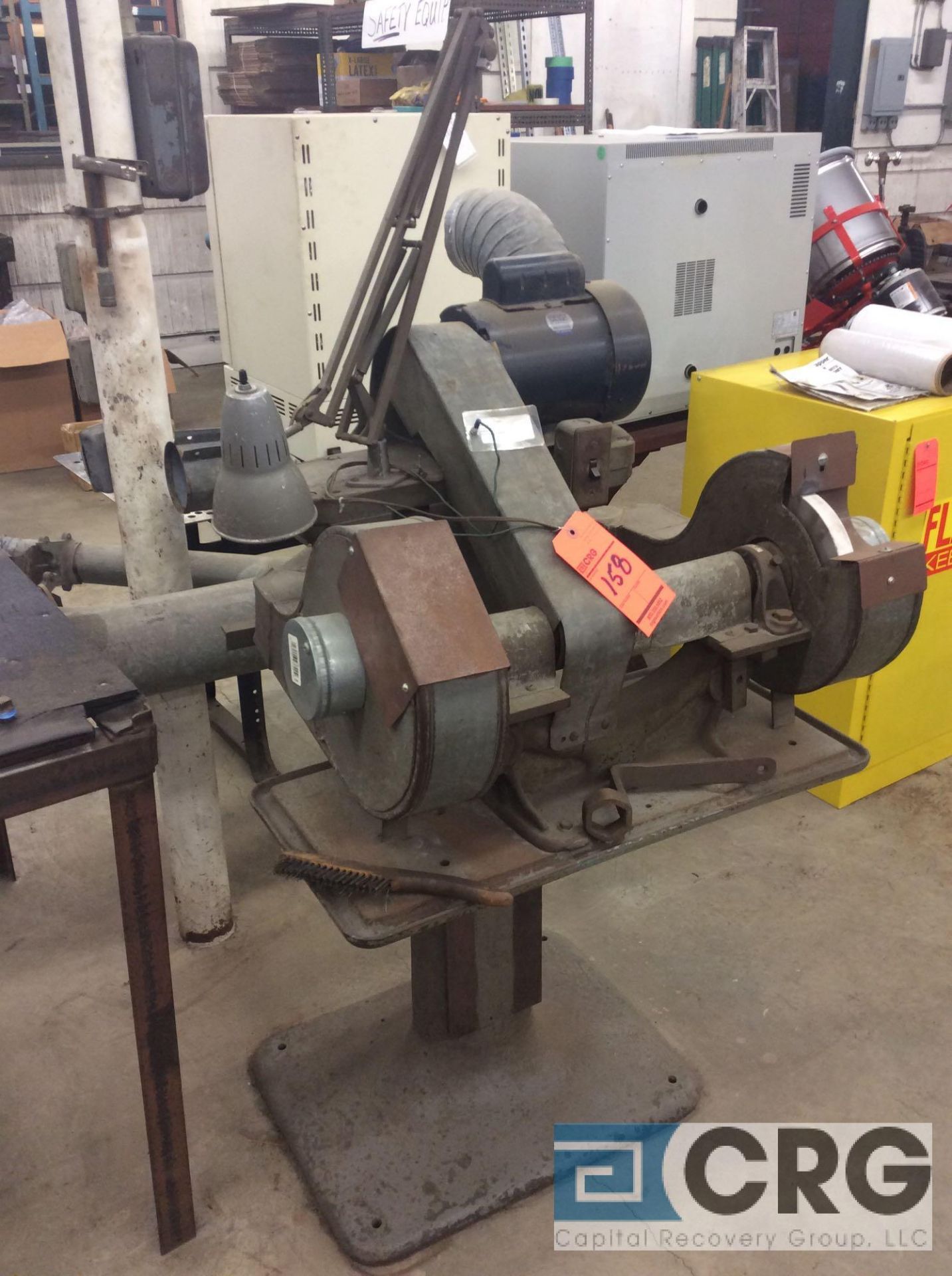 8” double end pedestal grinder, 3/4 hp, 1 phase