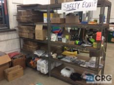 Lot of safety items, knock down vartons, plastic tubes, etc