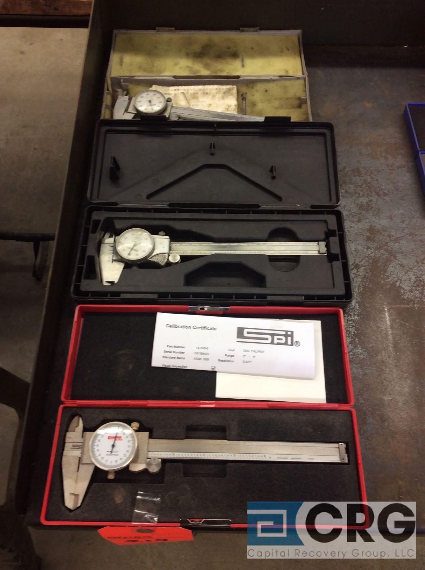 Lot of (3) asst 6” dial calipers