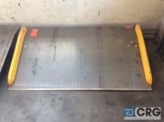 5’ wide x 3’ diamond plate dock plate