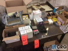 Lot of electrical parts, switches, contacts, etc