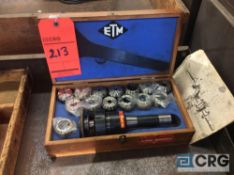 Enco ER spring collet set with R8 collet arbor