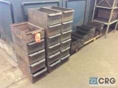 Lot of (70) asst steel parts bins