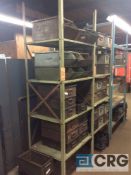 Lot of (2) 32” wide x 24” deep x 8’ high steel shelving