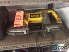 DeWalt portable electric bandsaw, 1 phase, mn D28770 with case