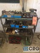 Lot of asst tooling and cutters, (CONTENTS OF SHELF)