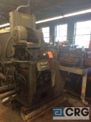 Nicholas universal knife grinder, mn GUSB-LH, sn N/A, 16” grinding wheel, 24” piston, 15 hp motor,