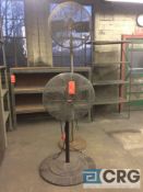 Lot of (2) pedestal shop fans