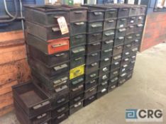 Lot of (73) steel parts bins