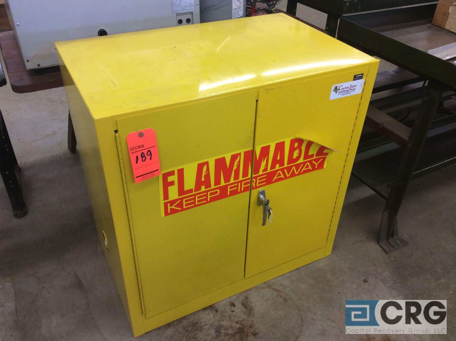 Global 2 door flammable liquid storage cabinet