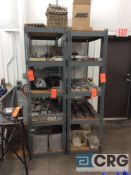 Lot of (5) asst sections steel shelving (left side of machine shop) NO CONTENTS REMOVAL DATE FEB