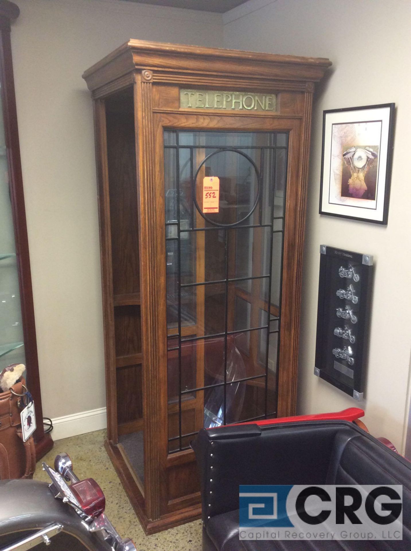 Antique New York wood phone booth (working)