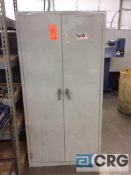 Lot of (2) steel 2- door storage cabinets