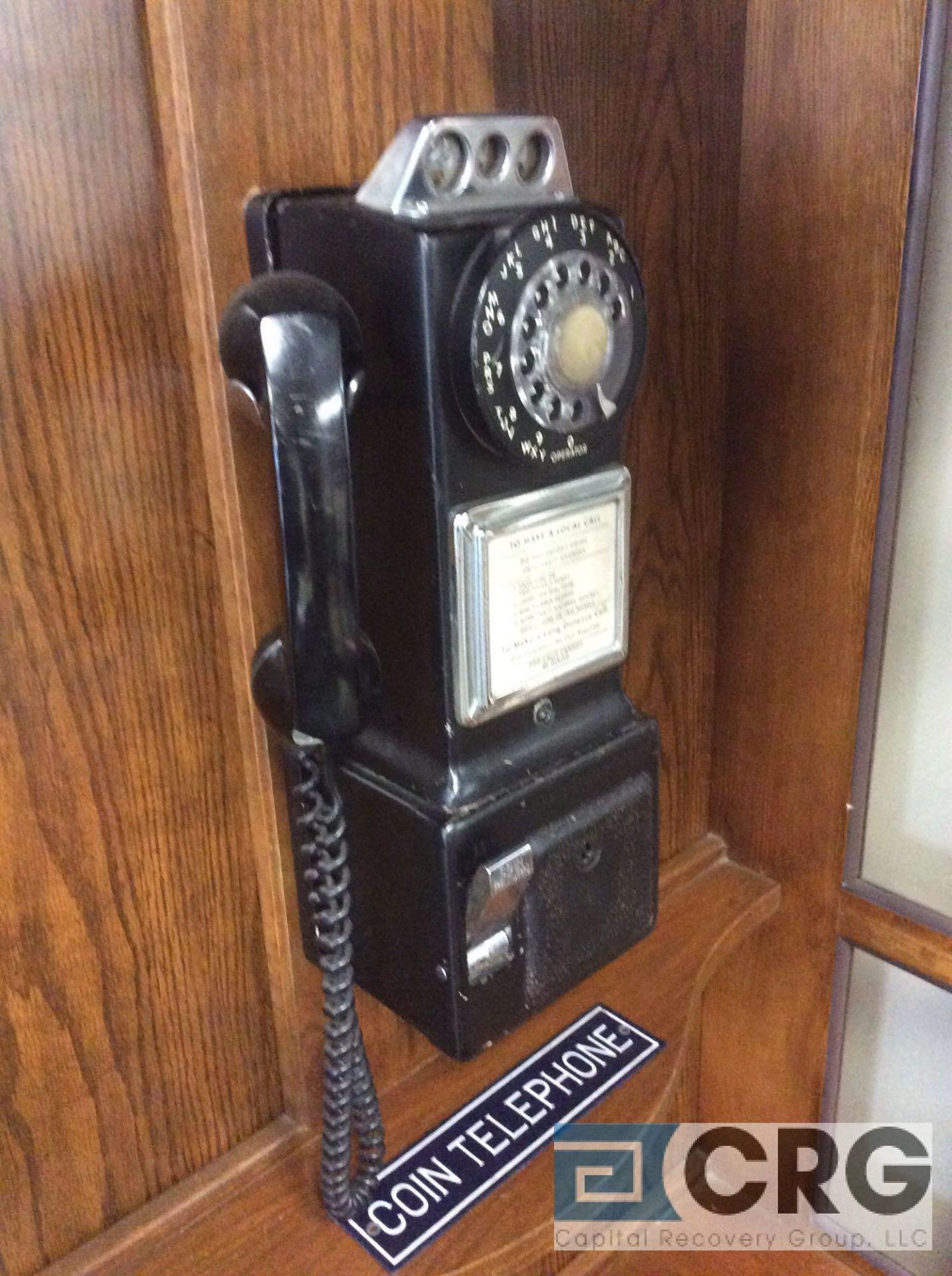 Antique New York wood phone booth (working) - Image 2 of 2