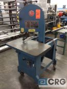 Roll-In All Purpose vertical band saw, 12 inch throat, 1 phase