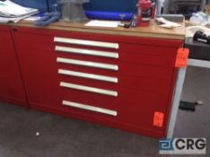 Vidmar 5 foot 6 drawer parts storage cabinet