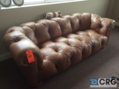 7 foot leather sofa (located upstairs)