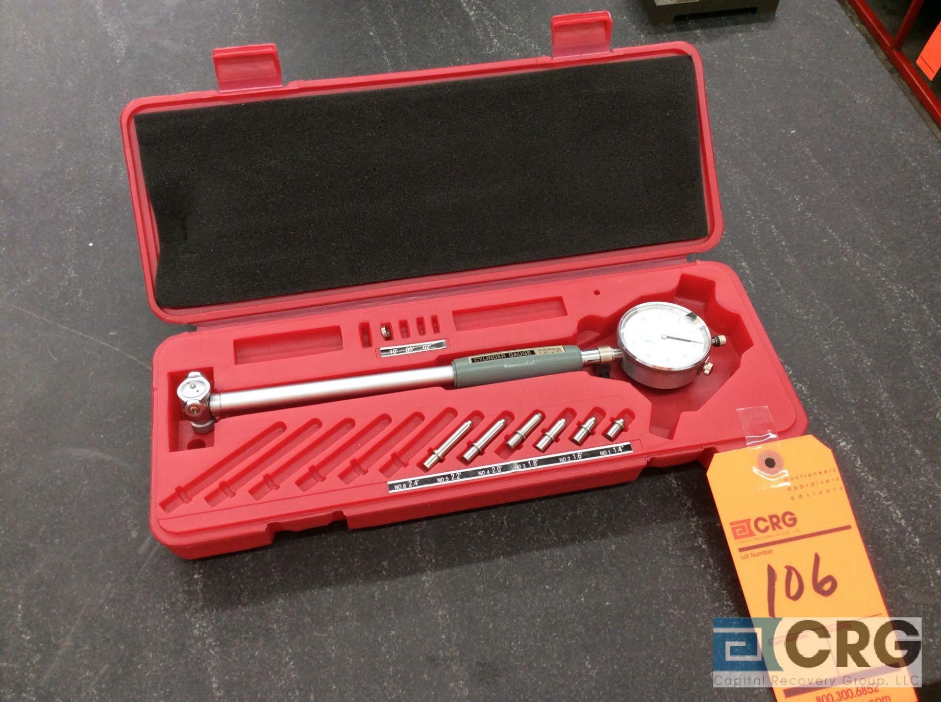 dial cylinder bore gage set, mn CHB40000B with case