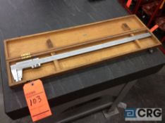 27 inch vernier caliper with case